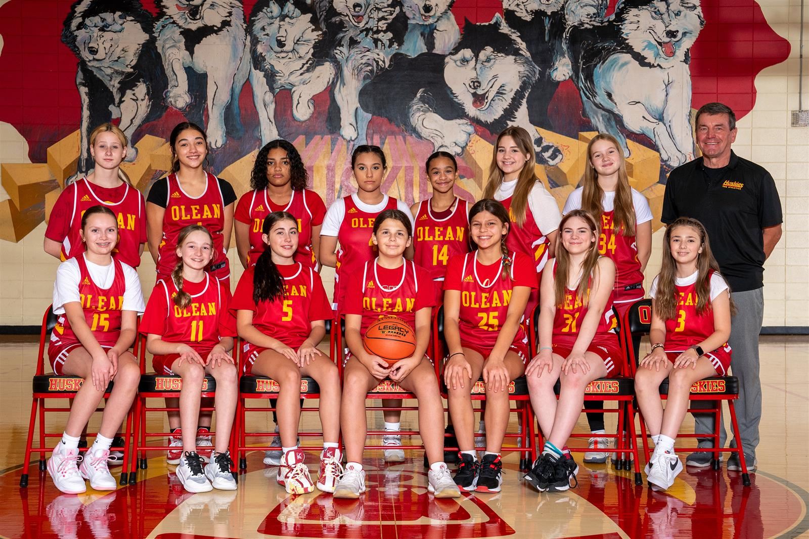 2023-2024 Girls' Modified Grade Basketball Team